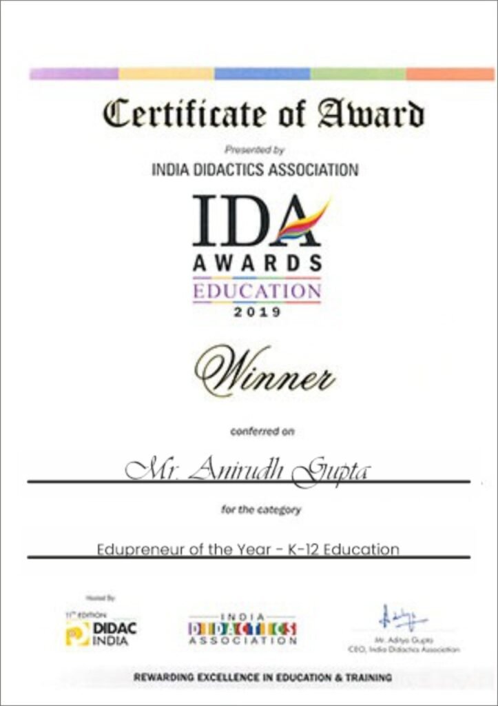 IDA Awards Education 2019